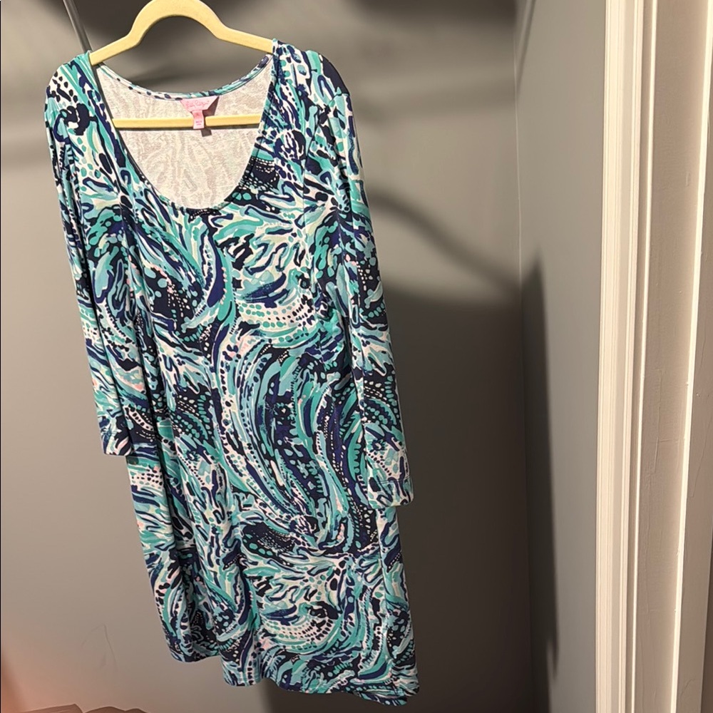 Vibrant Swirl Pattern Dress
